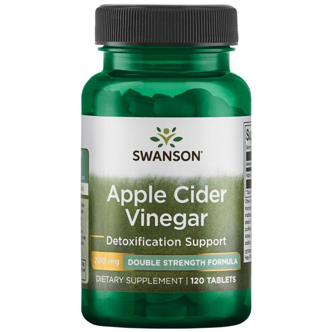 Swanson Apple Cider Vinegar, 200mg - 120 Tablets