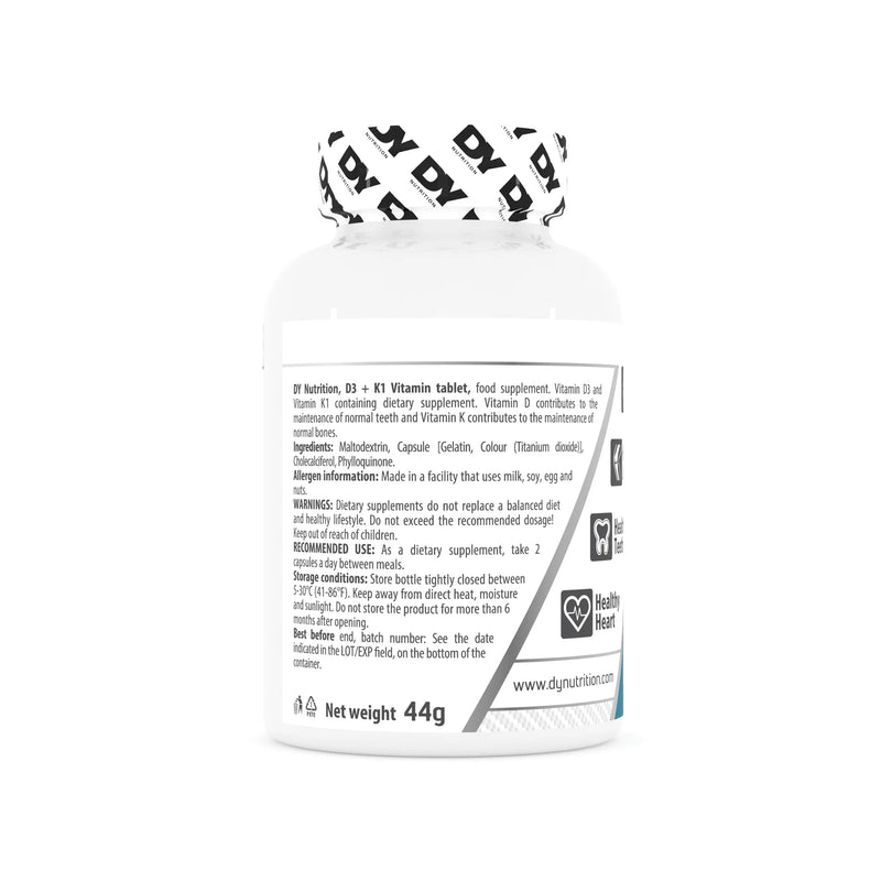 DY Nutrition D3 + K1 Vitamin - 90 caps