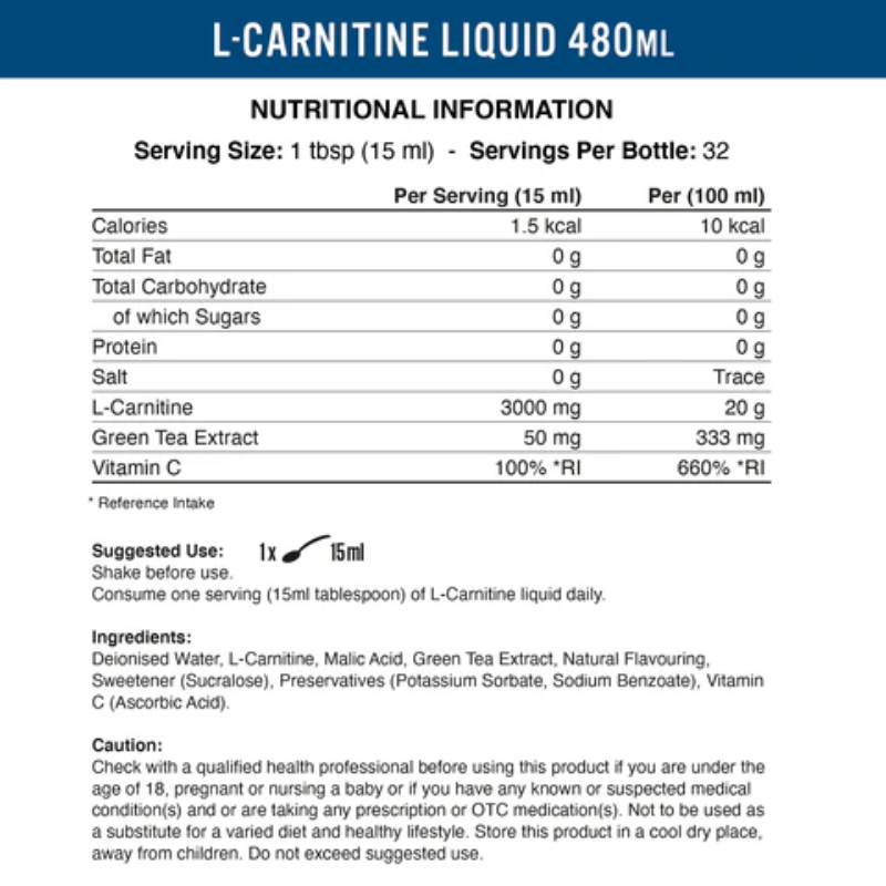 Applied Nutrition Liquid L-Carnitine 3000