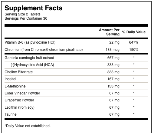 Swanson Fat Burner - 60 tablets