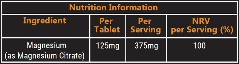 DY Nutrition Magnesium Citrate - 90 Tablets