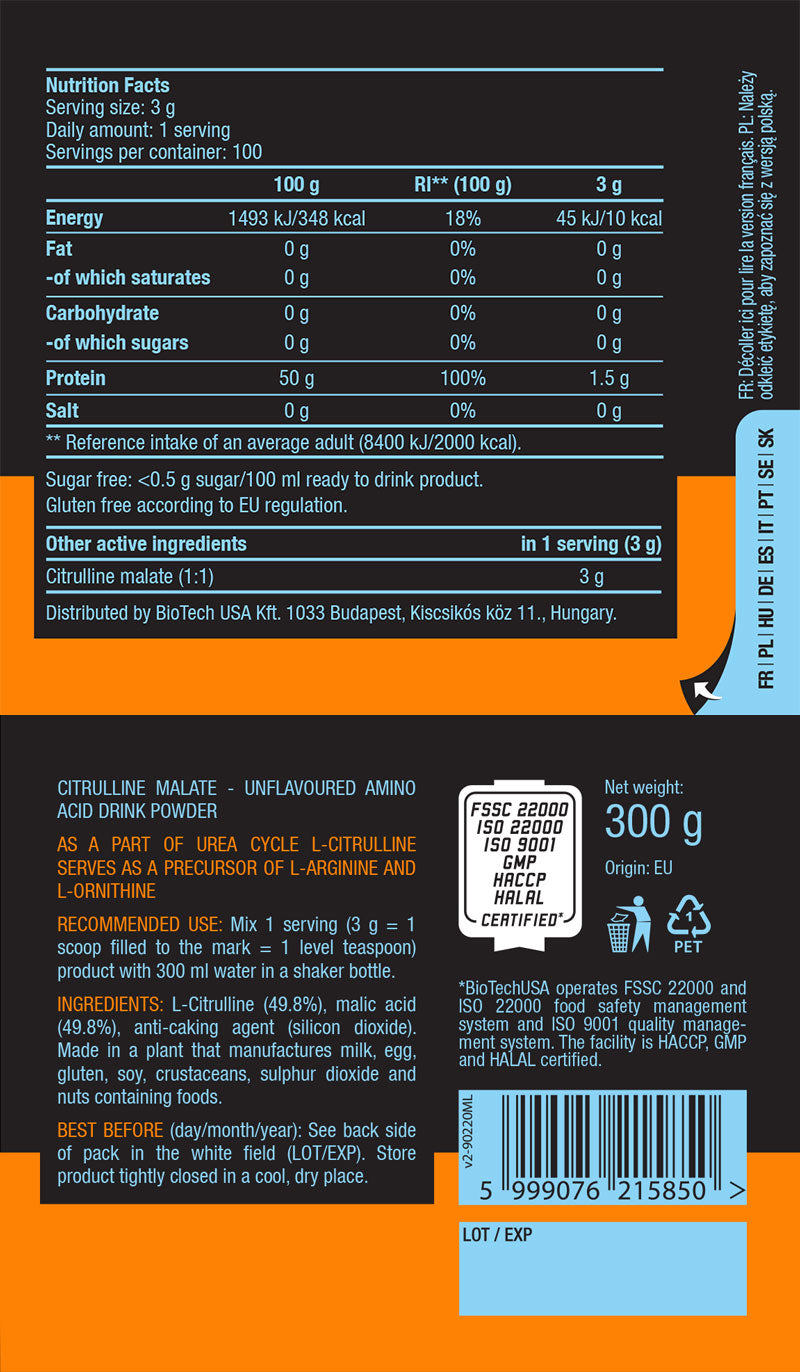 BioTechUSA Citrulline Malate - 90 Caps