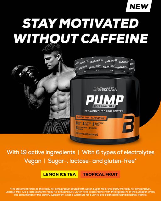 BioTechUSA Pump Caffeine Free - 330 Grams