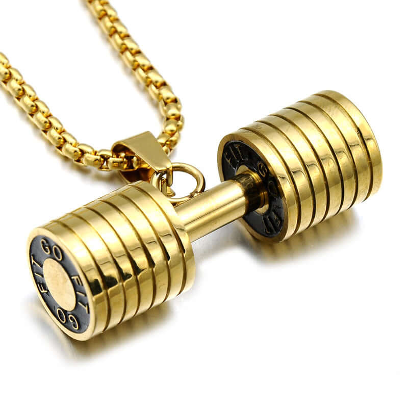 dumbbell necklace